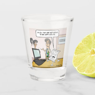 Accounting Drunk Balance Sheet Punny Shot Glass