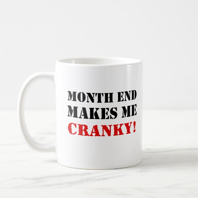 Accounting & Finance Month End Approval Stamp Coffee Mug (Left)