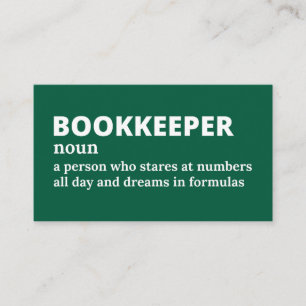 Accounting Hero - Funny Job Definition Business Card