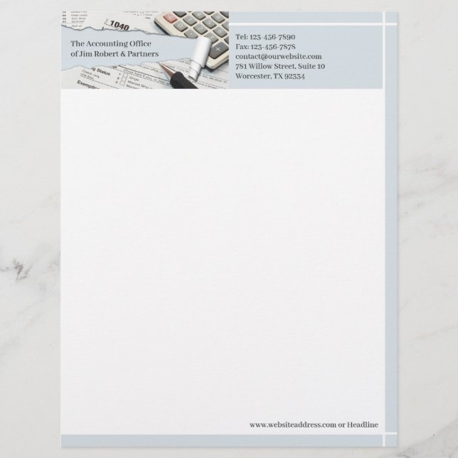 Accounting Letterhead (Front)