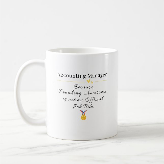 Accounting Manager Coffee Mug (Left)
