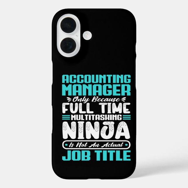 Accounting Manager Job Title Professional Skills Case-Mate iPhone Case (Back)