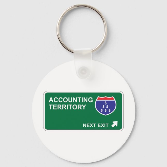 Accounting Next Exit Keychain (Front)
