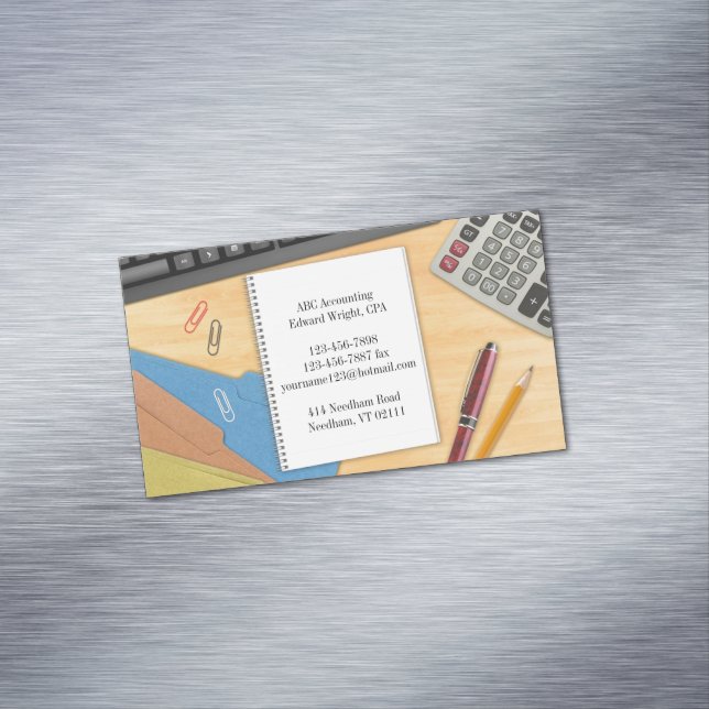 Accounting Office Business Card Magnet (In Situ)