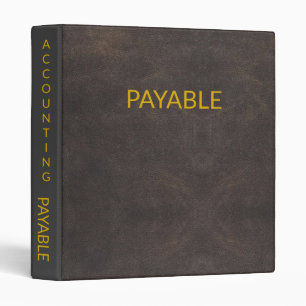 ACCOUNTING PAYABLE 3 RING BINDER