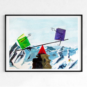 Accounting Poster Art Balance the Books