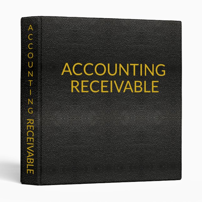 ACCOUNTING RECEIVABLE 3 RING BINDER (Front/Spine)