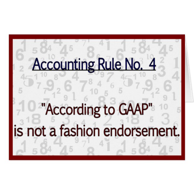 Accounting Rule GAAP (Front Horizontal)