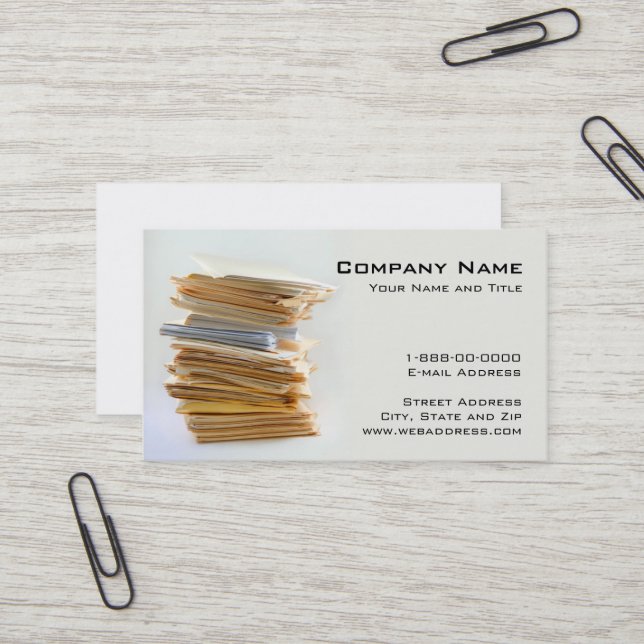 Accounting Services Business Card (Front/Back In Situ)