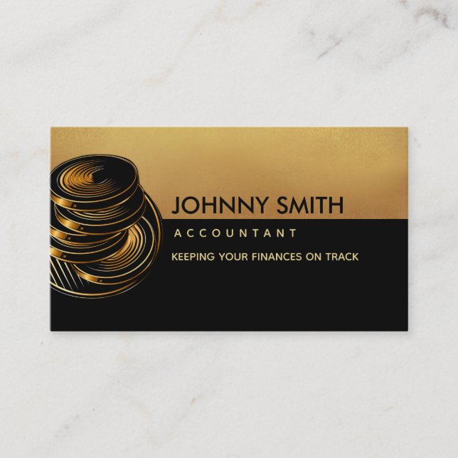 Accounting Slogans Business Card (Front)