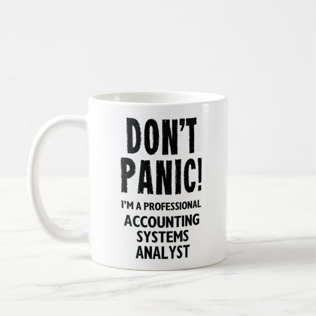 Accounting Systems Analyst Coffee Mug (Left)