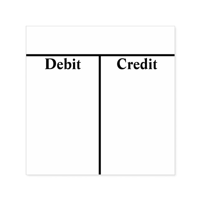 Accounting T Accounts Self Inking Stamp (Design)