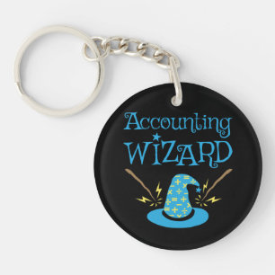 Accounting Wizard Accountant CPA Keychain