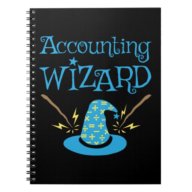 Accounting Wizard Accountant CPA Notebook (Front)
