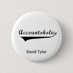 Accountoholic 2 Inch Round Button