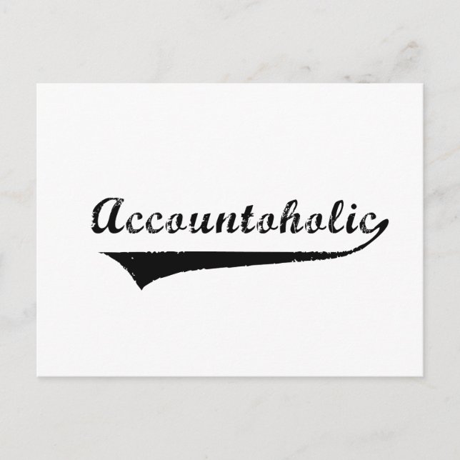 Accountoholic Postcard (Front)