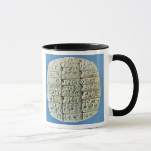 Accounts Table with cuneiform script, c.2400 BC (t Mug