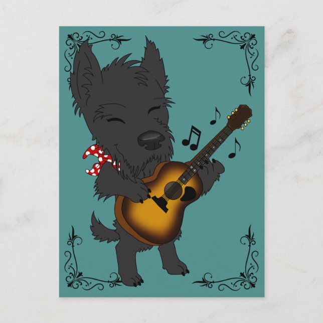 Accoustic Scottie Postcard (Front)