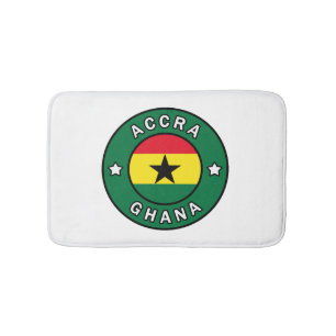 Accra Ghana Bath Mat