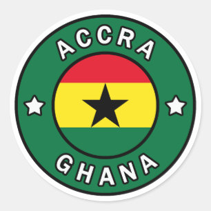 Accra Ghana Classic Round Sticker