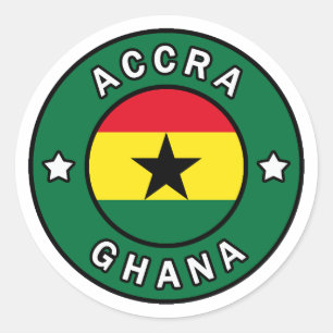 Accra Ghana Classic Round Sticker