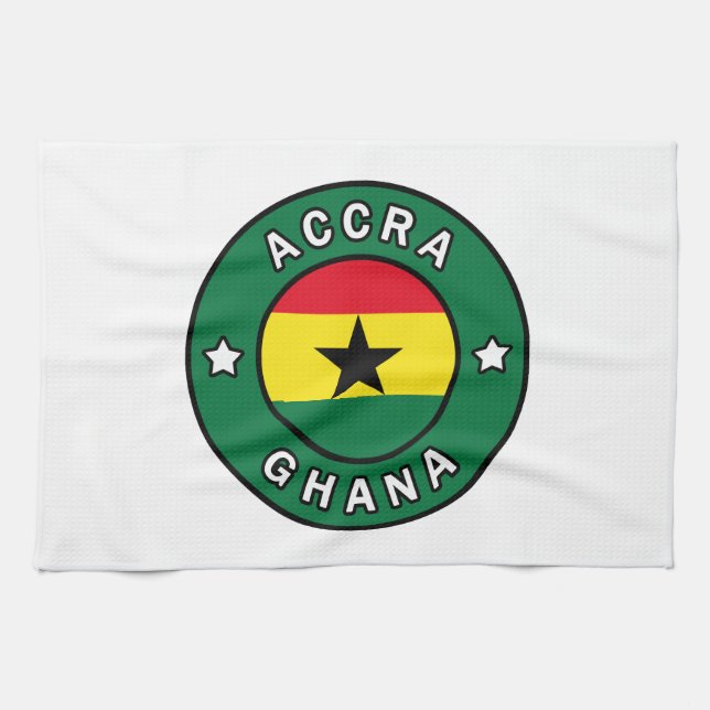 Accra Ghana Kitchen Towel (Horizontal)