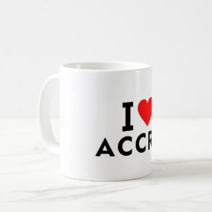 Accra Ghana love city heart like travel Coffee Mug
