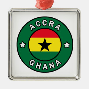 Accra Ghana Metal Ornament