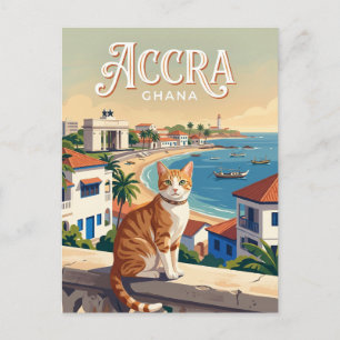 Accra Ghana Postcard