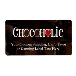 Accro du chocolat, brun foncé et conception drôl