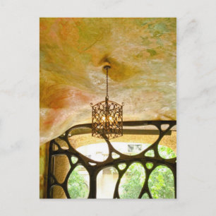 Accroché sur la carte postale