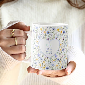 Accrocher dans un Coeur de Mug Fleur sauvage de ca