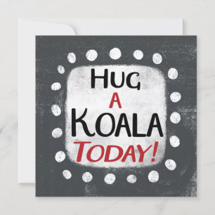 Accrochez une carte de voeux Koala Today