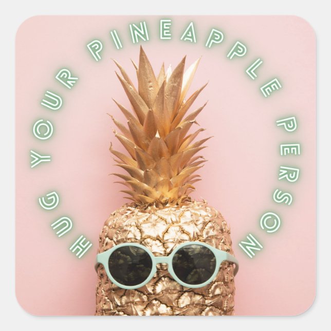 Accrochez votre autocollant de personne ananas (Devant)