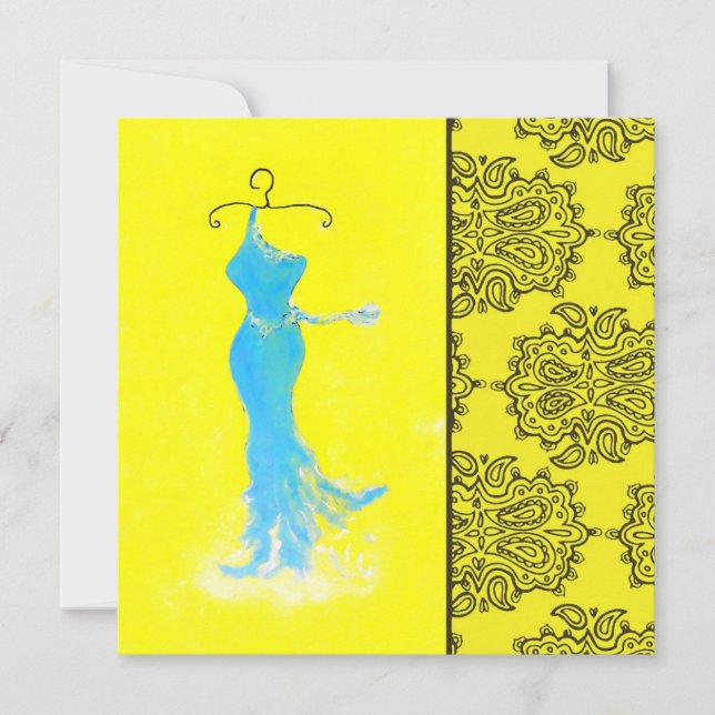 Accrochez-Vous À La Robe ~ Invitations (Devant)