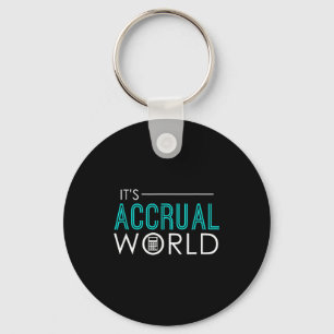 Accrual world funny accounting &amp; accountant cp keychain