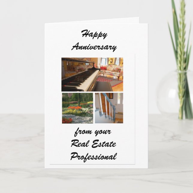 Accueil Anniversaire Carte de voeux de l'agent imm (Devant)