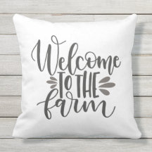 Accueil au coussin de ferme
