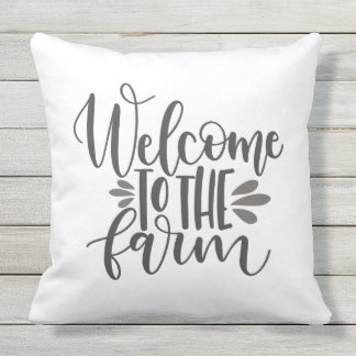 Accueil au coussin de ferme
