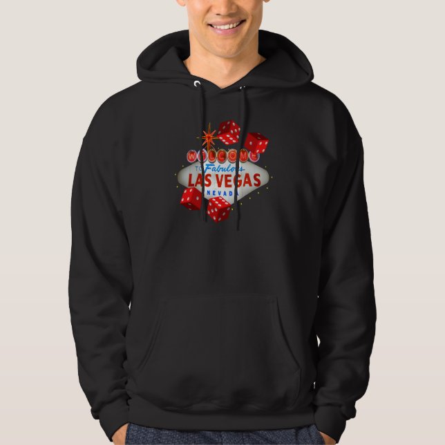 Accueil au sweat - shirt à capuche chanceux (Devant)