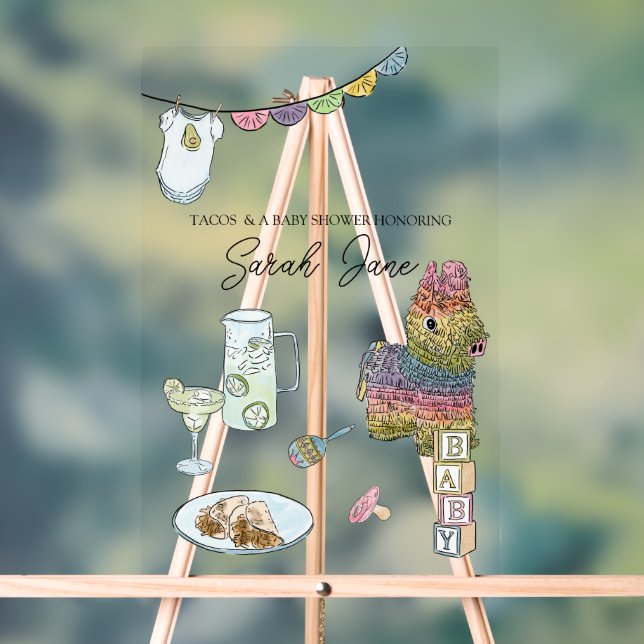 Accueil Baby shower Fiesta (Neutre)