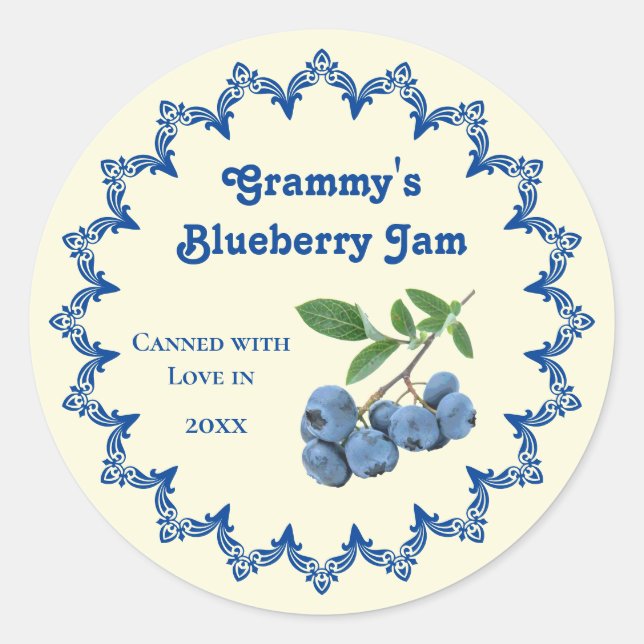Accueil Canneberge Vintage Jam Étiquette alimentai (Devant)