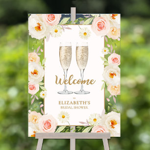 Accueil de Brunch et Bubbly Floral pour la Mariée