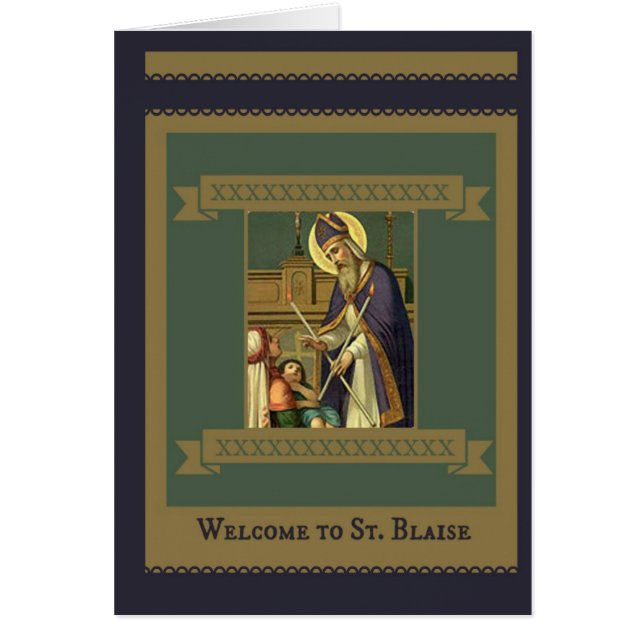 Accueil de St Blaise à la paroisse (Devant)