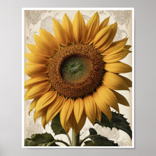 Accueil Décor Fleur de tournesol frais Poster d'ar