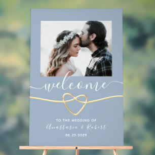 Accueil du Mariage Dusty Blue