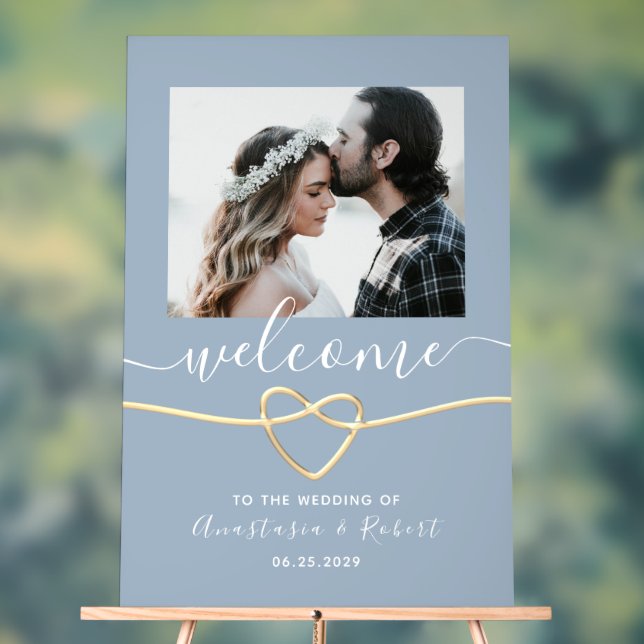 Accueil du Mariage Dusty Blue (Neutre)