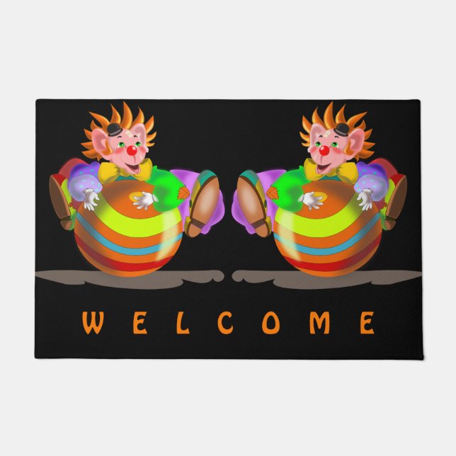 Accueil du somptueux tapis clown (Devant)