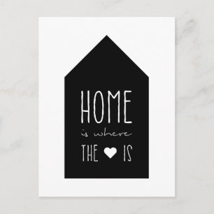 Accueil Est Où Est Le Coeur - Carte Inspirationnel