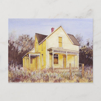 Accueil été jaune - carte postale